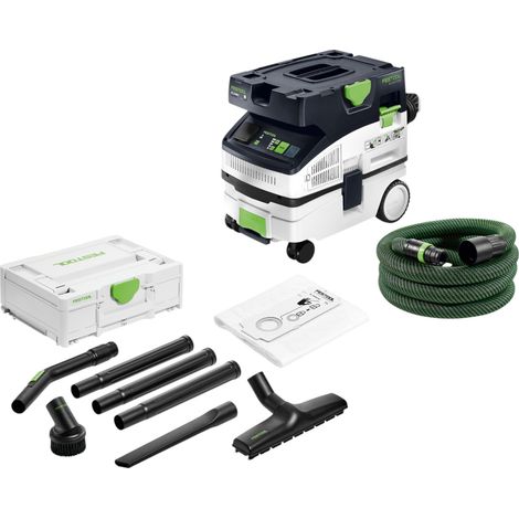 Aspiratore mobile Festool CTL MINI I CLEANTEC 1200 watt 10 l classe di polvere L ( 578311 ) + set di pulizia Standard 7 pezzi ( 577257 )