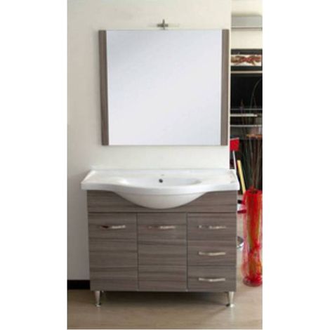 MOBILE BAGNO ANTONELLA 2 ANTE + 3 CASS 105 PALISSANDRO