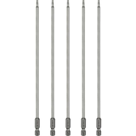 5Pcs Embout Tournevis T10 Tête Torx Douille Hexagonale 1/4" (1/5)