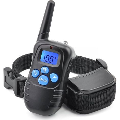 Collar de adiestramiento canino resistente al agua y recargable con señal de vibración collar eléctrico de adiestramiento para perros de todos los tamaños. (1/5)