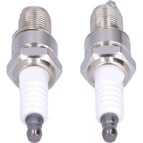 Lot de 2 bougies d'allumage F6RTC pour 95110292 75110292 Torch Engine 131039 Tondeuse à gazon (1/5)