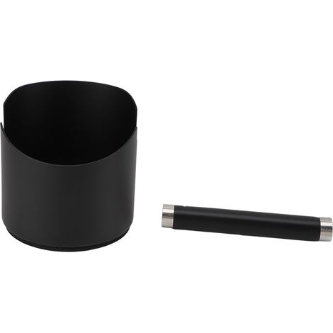 Contenitore fondi caffè – Ø11,4cm in Acciaio Inox con barra battente rimovibile, design elegante e antiscivolo – Ideale per baristi e casa (1/5)