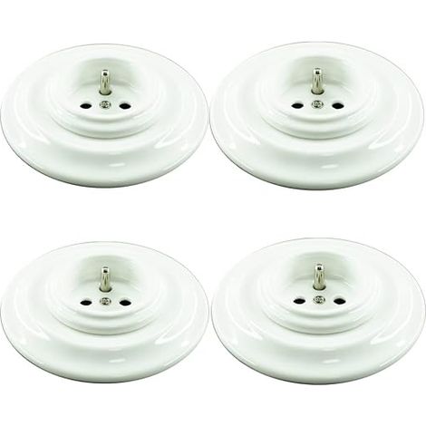 Porcelain Socket White Earth 16A, 250V (1/3)