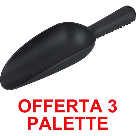 OFFERTA 3 PALETTA DA GIARDINO GREEN BASICS SCOOP S LIVING BLACK ELHO