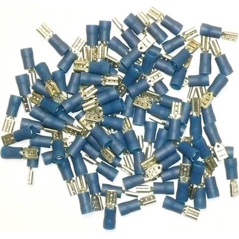 Innesti elettrici femminili blu 4,7 confezione da 100 innesti