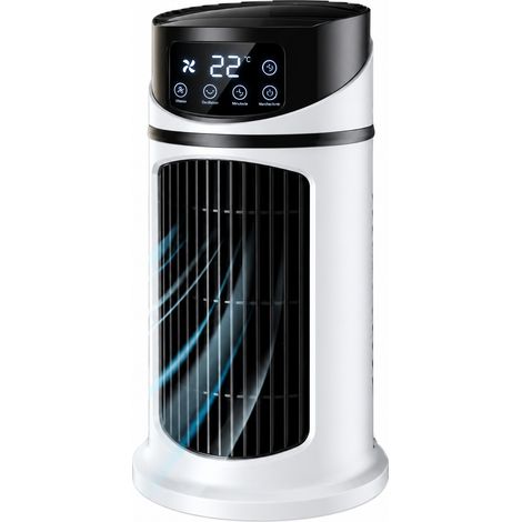 Rafraîchisseur d'air et brumisateur de bureau USB blanc multifonction blanc réf 0260 24,5 × 15,5 × 15,5 cm 600 g – Livraison gratuite