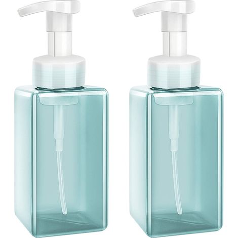 2 pièces moussant Distributeur de Savon, 450 ML (15oz) Lotion Savon moussant Pompe Boîteilles vides, Savon Liquide pour Les Mains conteneurs pour la Cuisine-Fei Yu (1/5)