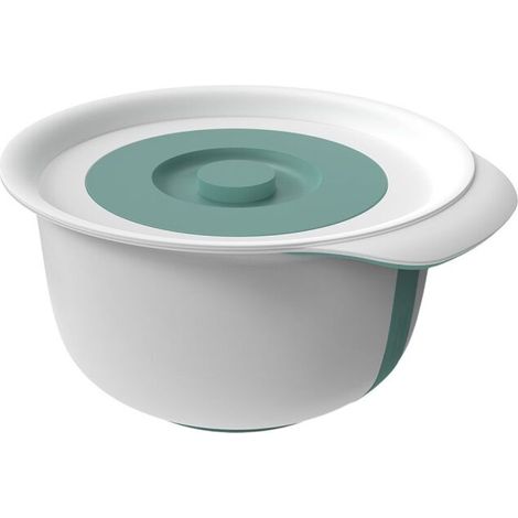 Rotho RÃ¼hrschÃ¼ssel Fresh mit ZusatzbehÃ¤lter 4 l grÃ¼n 2-teilig mit Deckel (1/4)
