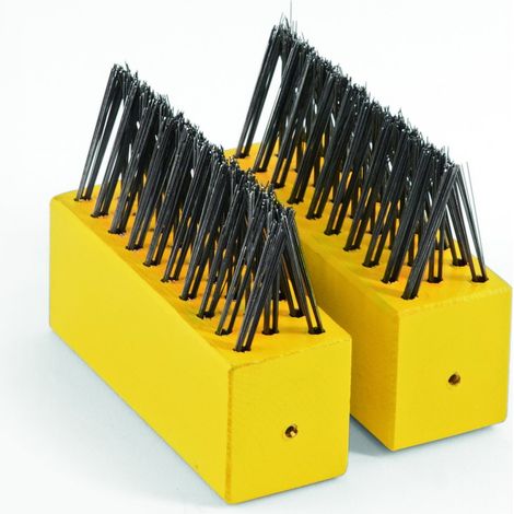 Wolf-Garten 73AZB001650 FB-Me Set Spazzole da Giardino di Ricambio, Giallo, 12.5x18.1x28.1 cm