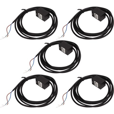 5 Stück induktive Näherungsschalter, 5 mm Abstand, Schutzart IP68, normalerweise offen, 2-Draht-Wechselstrom-Näherungssensor, 110–220 V AC (1/5)