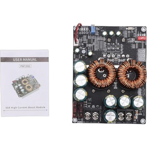 1200W High Power Boost Module for Audio Amplifiers, Adjustable Voltage Power Supply for DIY Enthusiasts (ZK-PW1200) (1/5)