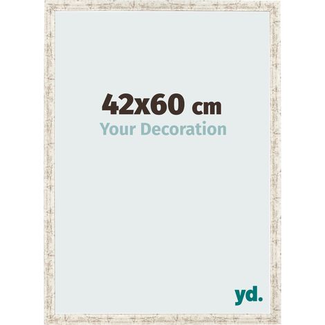 yd. - Cadre photo 42x60 - Blanc Vintage - MDF - Bologna (1/5)