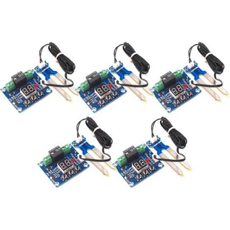 Module d'arrosage automatique numérique 12 V (5 pièces) avec capteur d'humidité du sol et détecteur de système d'irrigation (1/5)