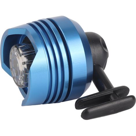 Zwei Schuh-Stirnlampen aus Aluminiumlegierung, batteriebetrieben, multifunktionale perforierte Schuhlampen, geeignet zum Radfahren, Campen, Wandern, blau. (1/4)