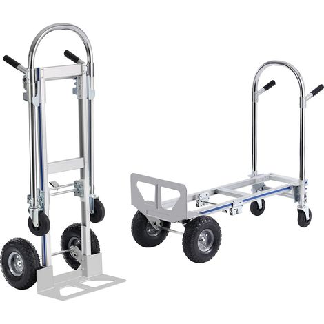 Chariot à Plateforme en Aluminium 363 kg, Chariot de Transport Pliable pour Charges Lourdes, Entrepôt et Atelier (1/5)