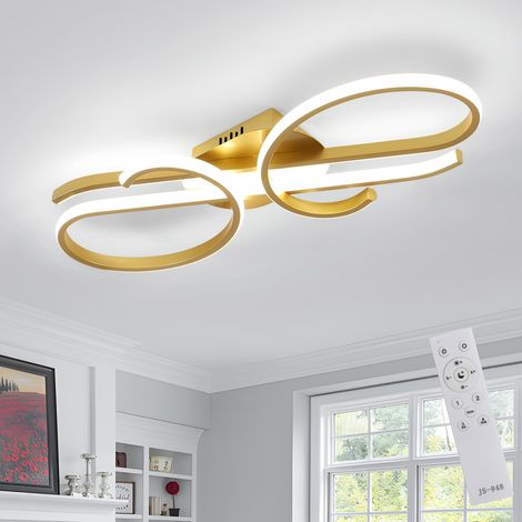 Plafonnier LED Dimmable, Lampe de Plafond avec Télécommande (1/5)
