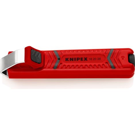 KNIPEX 16 20 28 SB Utensile spelacavi con lama di resistenza corpo in resina sintetica antiurto 130 mm (1/4)