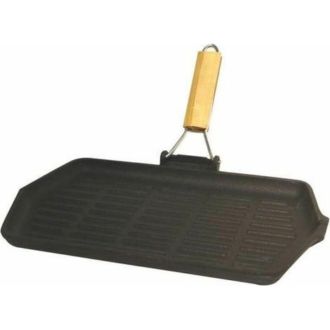 Baumalu Rechteckgrill schwarz 33,5 x 19,5 cm