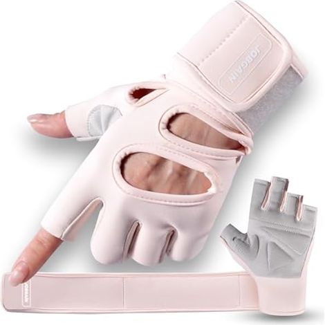 Gants D Entrainement - Protection Totale De La Paume - Soutien Du Poignet Ajustable - Antidérapants - Pour Musculation Et Fitness - Par Paire (1/5)