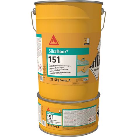 Sikafloor®-151 - Resina epoxi con carga para imprimación y morteros - 30 kg - Juego A+B - Marrón