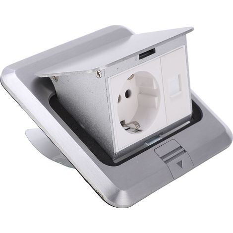 Prise de Sol Encastrée Étanche 250V 16A - Sécurisée et Pratique (1/5)