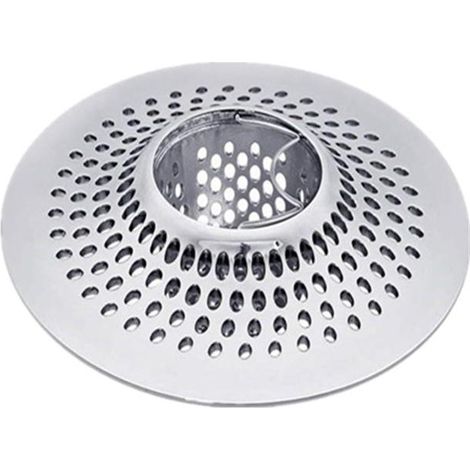 Récupérateur de cheveux pour bonde / Récupérateur de cheveux pour baignoire et douche / Filtre protecteur de bonde en acier inoxydable (1/5)