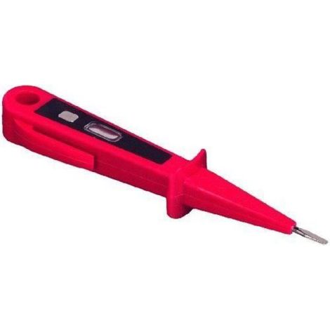 Testeur De Phase - Tension 125-250 V - Norme Européenne - Classe De Protection Ip54 - Rouge - 19 Cm - 1 Pièce