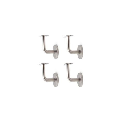 4 Pièces Mains Courantes Supports Muraux, Support de Main Courante, pour la Protection de Sécurité Dans les Cages D'escalier, Couloirs, Salles de Bain, etc (1/5)