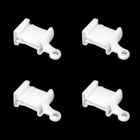 Curtain track accessories (20 pieces) - Aluminum alloy and plastic end caps for sealing straight, curved, and Roman rod curtains. (1/5)