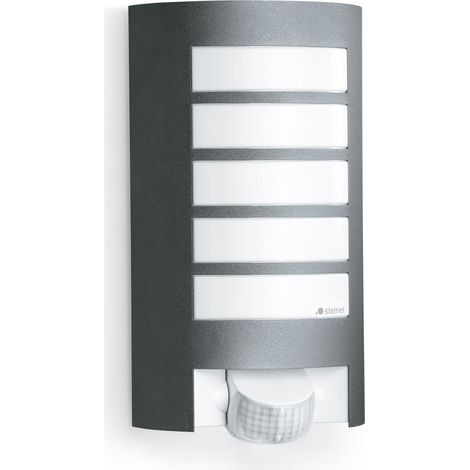 Luminaire extérieur L 12 S, détecteur de mouvement 180°, applique murale, E27, max. 60 W, anthracite, ampoule non incluse (1/5)