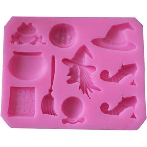 Silikon-Kuchenformen mit 10 Mulden – ideal für Halloween-Dekorationen und Halloween-Feste (1/5)