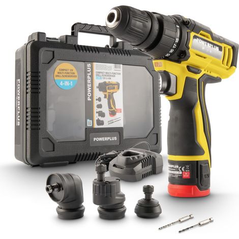 Perceuse-visseuse multif. compacte 12V – 4-en-1 – incl. batt. 12V 2.0Ah et chargeur (1/2)