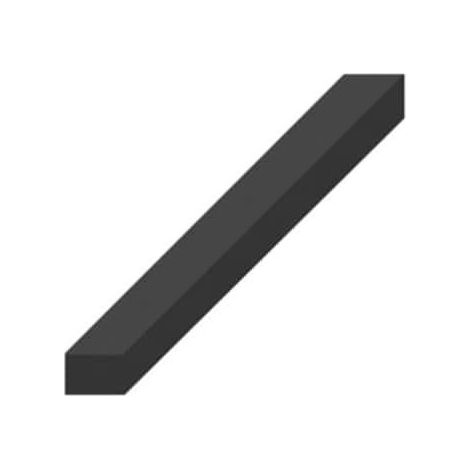 banda de caucho EPDM esponjosa crujiente negro 4 lados de longitud 30x20mm 1m