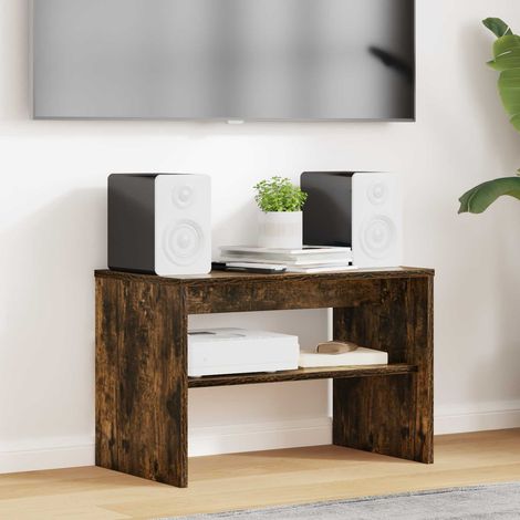 Meuble TV Banc TV Armoire TV Chêne fumé 60 x 35 x 40 cm Bois d'ingénierie (1/5)
