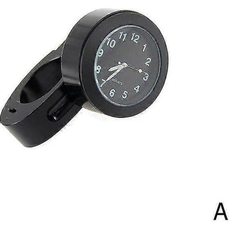 Horloge de guidon étanche pour moto, cadran noir, Univ Best 25-26s (1/5)