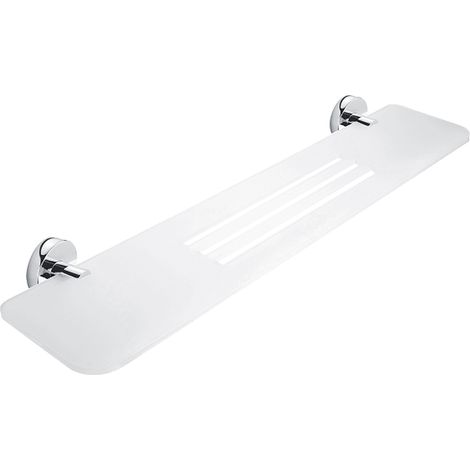 Nimco Unix étagère de salle de bain avec trous, blanc mat, 60 cm UN X360-26 (1/2)