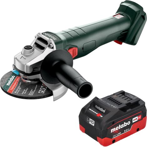 Smerigliatrice angolare a batteria Metabo W 18 7-125 18 V 125 mm + 1x batteria LiHD da 8,0 Ah - senza caricabatterie (1/5)