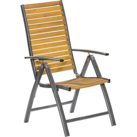Santorin Klappsessel Aluminium/Akazie
