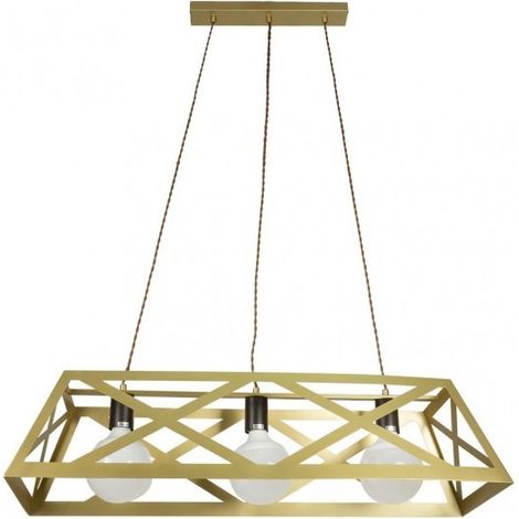 Melli suspension rectangulaire 3xe27 or regx85x30 cm (1/2)