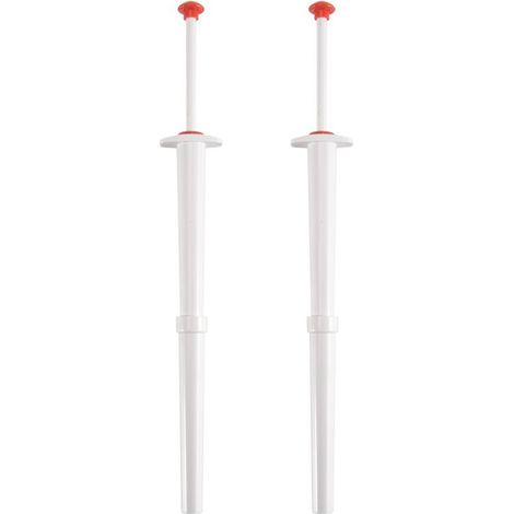 Pinzas para pepinillos de lujo, juego de 2, acero inoxidable y plástico - Pinzas para aceitunas y pimientos (1/4)