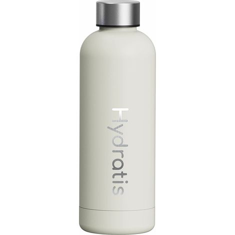 Gourde Isotherme Inox 500 ml Bouteille Réutilisable Étanche Durable et Design 24H de Fraîcheur 12H de Chaleur des Boissons Bouchon Vis Sans Transfert de Saveur Blanc (1/5)