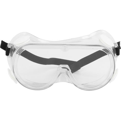 Klare, beschlagfreie Schutzbrille zum Tragen über der Korrektionsbrille, für den Laborgebrauch. (1/5)