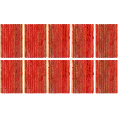 Yctze Auto Motorrad Reifenreparaturstopfen 100 Stück 100x3mm Schlauchlose Reifenreparaturstopfen Gummireifendichtungsstreifen Pannenhilfe für Auto Motorrad (braun).