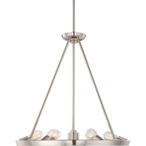 Elstead Theater Row - Lustre suspendu à 6 ampoules Imperial Silver, E27 (1/4)