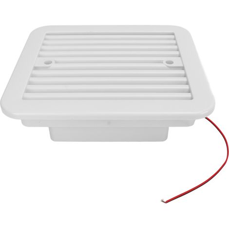 Grilles d'aération latérales pour camping-car 12 V blanches unidirectionnelles, étanches à la poussière, ventilation puissante, accessoire pour caravane et camping-car (1/5)