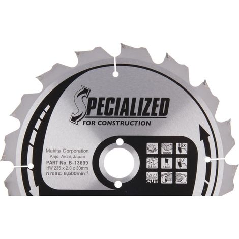 KLINGE D.235MM 16 DTS MAKITA - B-13699 (1/2)