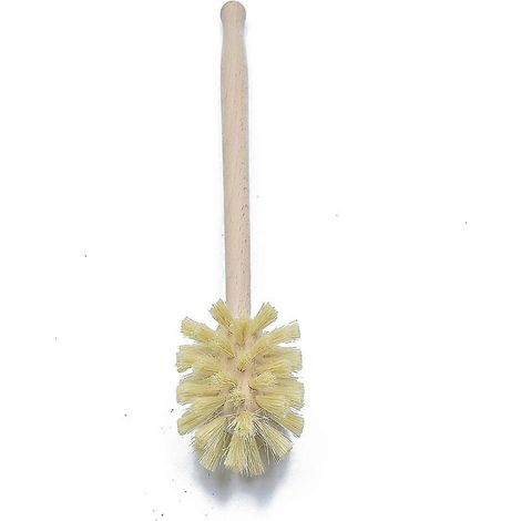 Brosse de toilette, brosse de toilette en bois de hêtre, poils résistants (1/5)
