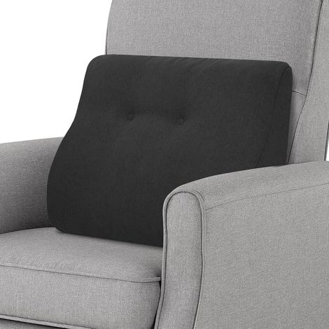 Coussin lombaire ergonomique pour fauteuil, double couche en mousse à mémoire de forme, doux et soutien, coussin lombaire pour personnes âgées, soulagement des maux de dos, lavable, pour lit (1/5)