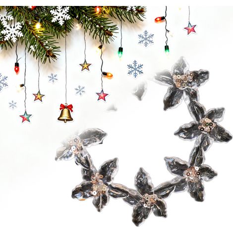 Elegante e infrangibile ornamento a forma di fiocco di neve, per-C