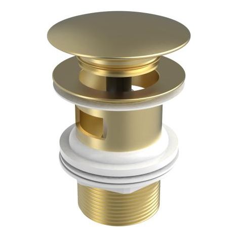 DESAGÜE UNIVERSAL TAPÓN DIÁMETRO 65 ORO CEPILLADO